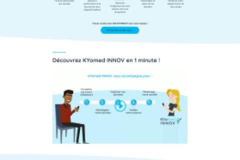 Illustration du projet Refonte du site web de KYomed INNOV